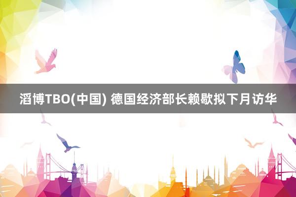 滔博TBO(中国) 德国经济部长赖歇拟下月访华