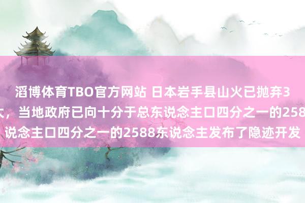 滔博体育TBO官方网站 日本岩手县山火已抛弃3天，火势正向町中心膨大，当地政府已向十分于总东说念主口四分之一的2588东说念主发布了隐迹开发