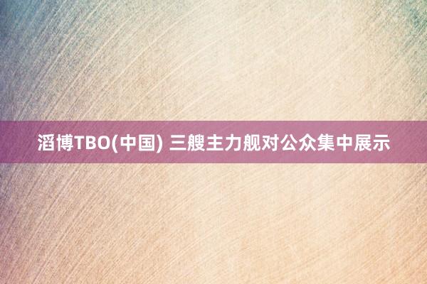 滔博TBO(中国) 三艘主力舰对公众集中展示