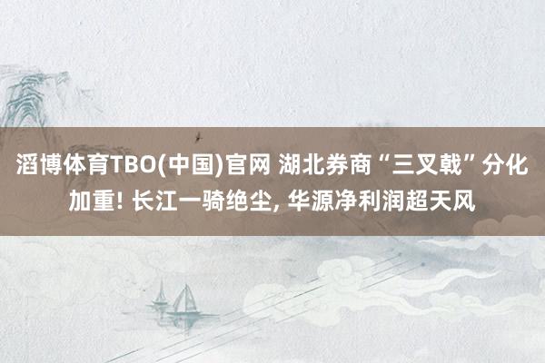 滔博体育TBO(中国)官网 湖北券商“三叉戟”分化加重! 长江一骑绝尘, 华源净利润超天风